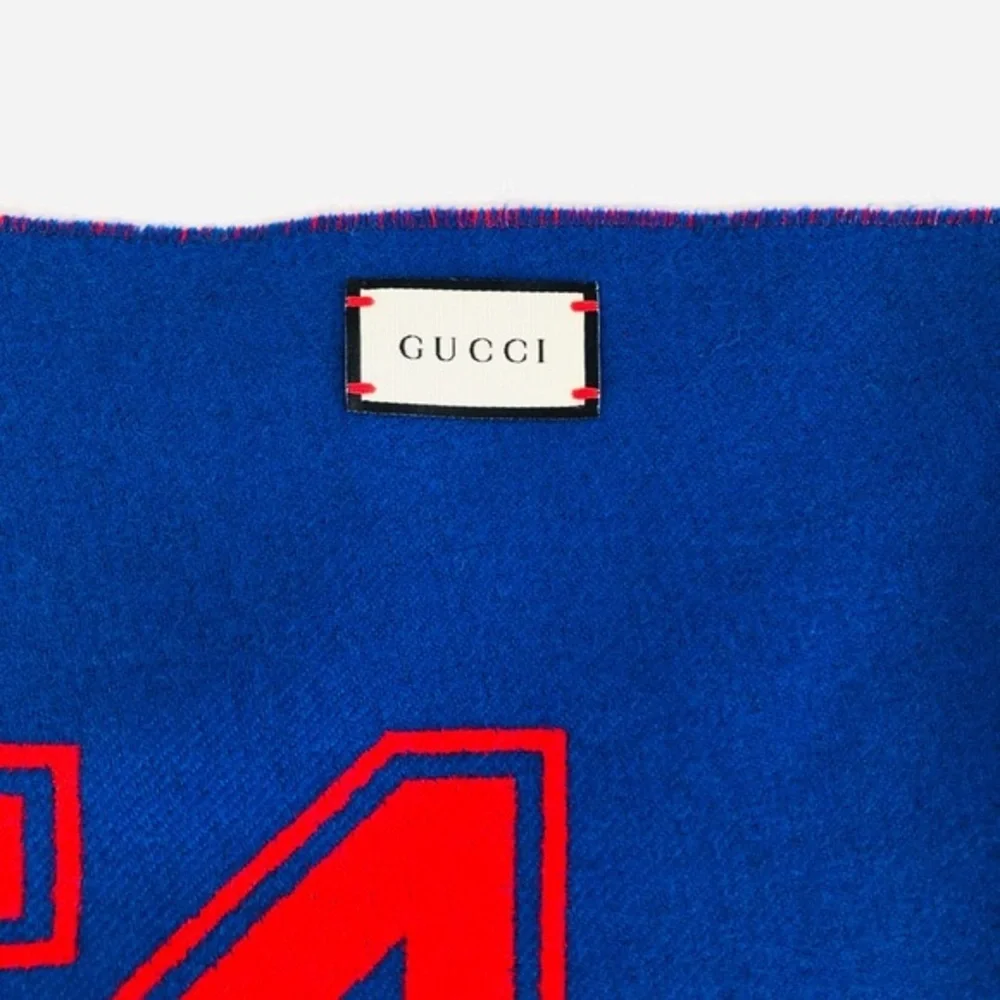 Gucci Tiger Jacquard Scarf L'Aveugle Par Amour - Picture 8 of 10